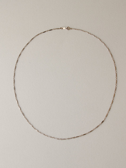 Bar Link Chain Necklace, 17.5"