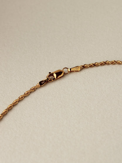 18" Rope Chain, 14k