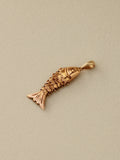 Articulated Koi Fish Charm, 14k