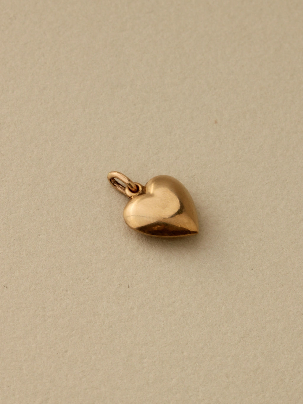 Puffy Heart Charm, 14k