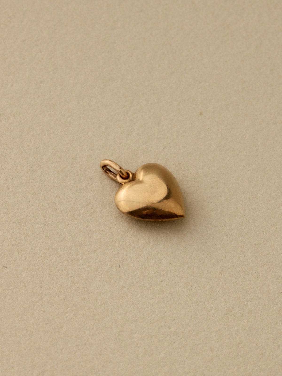 Puffy Heart Charm, 14k