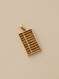 Abacus Charm, 14k