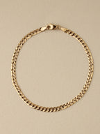 Curb Chain Bracelet, 3mm