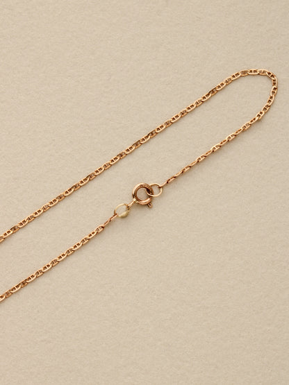 Dainty Mariner Chain Bracelet, 14k