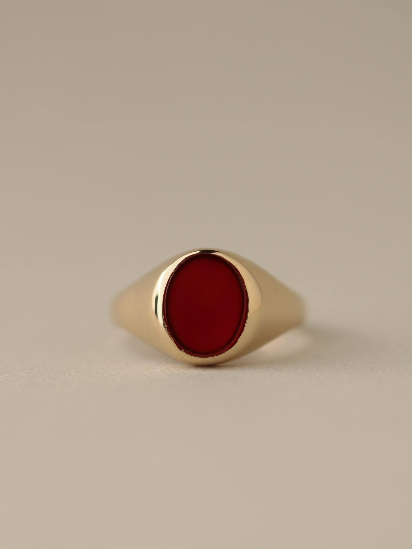 Carnelian Signet Ring, 14k