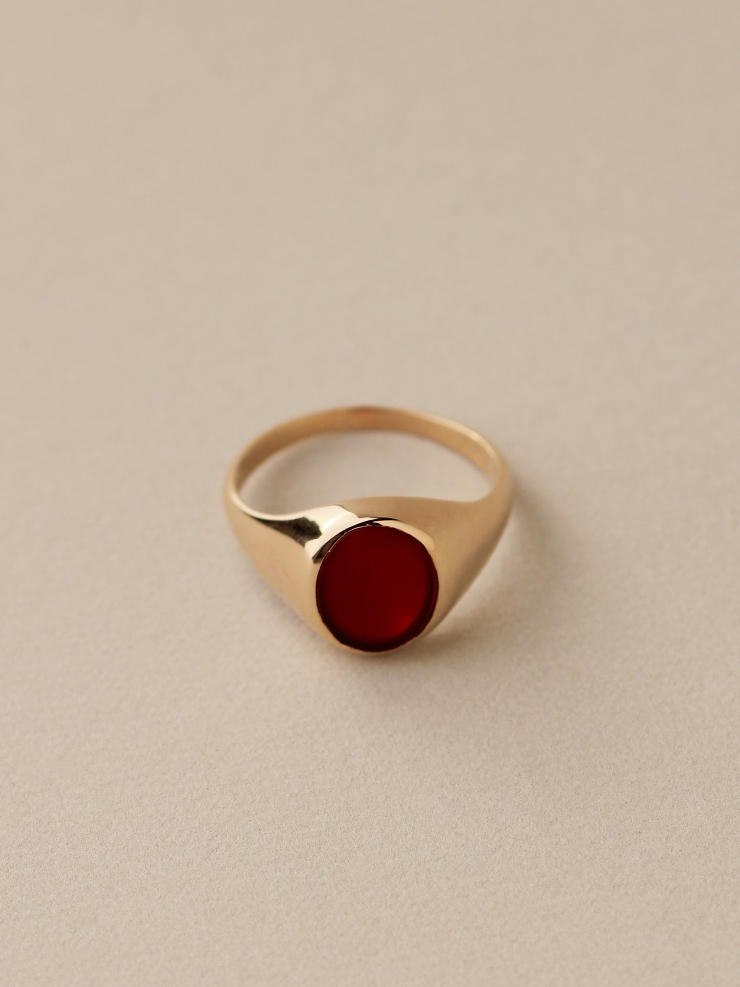 Carnelian Signet Ring, 14k