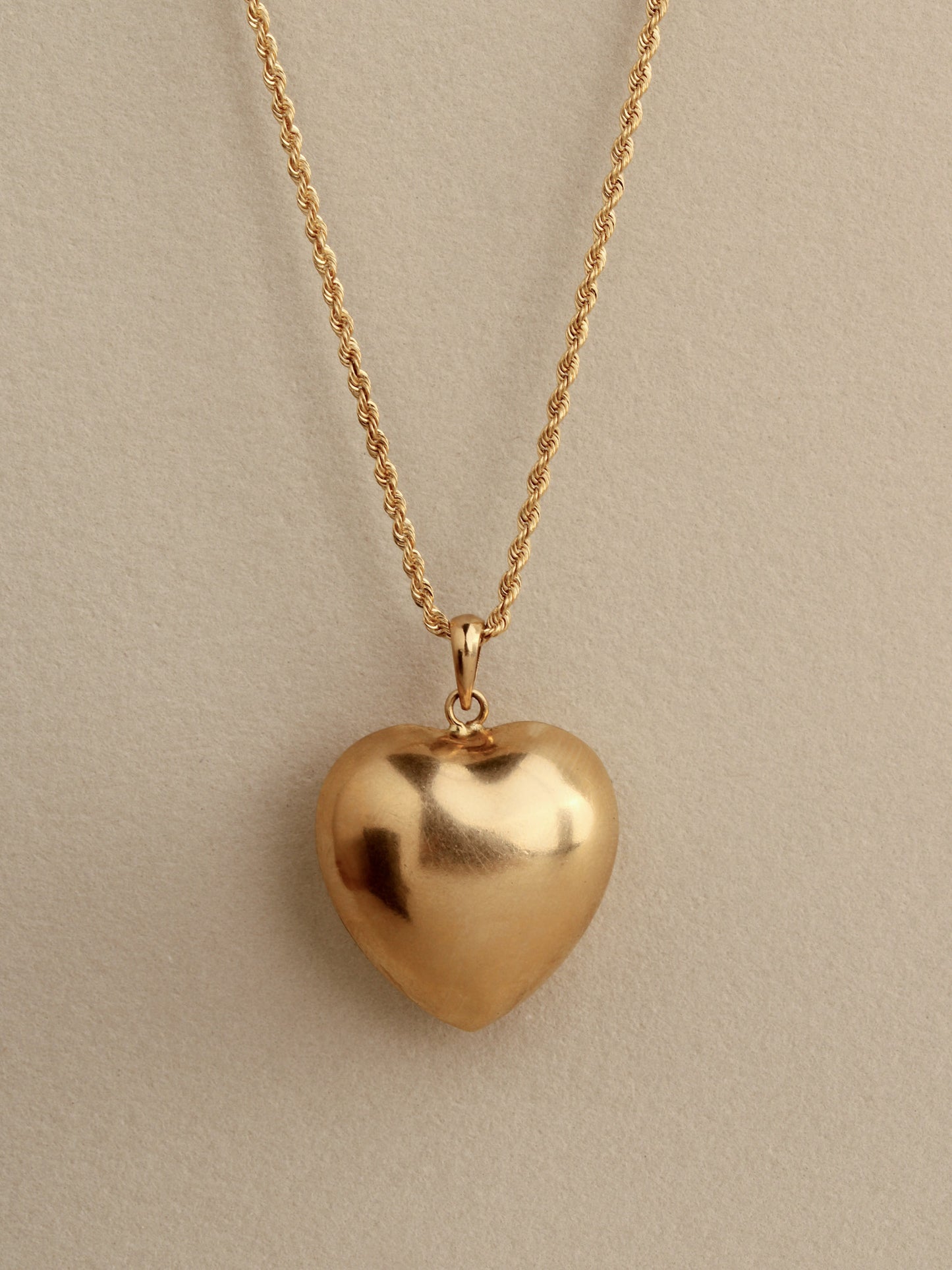 Oversized Puffy Heart Pendant