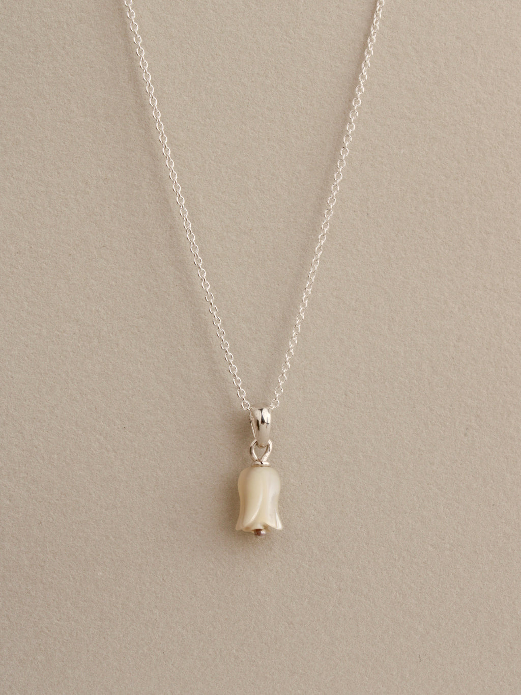 Mother of Pearl Rosette Necklace