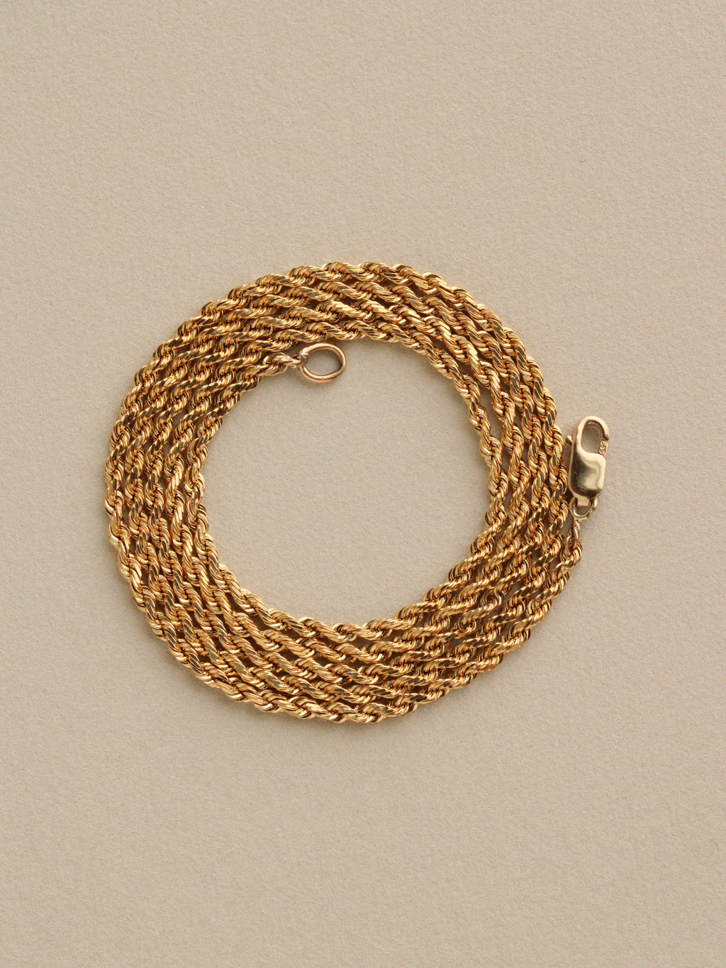 Rope Chain, 20", 14k