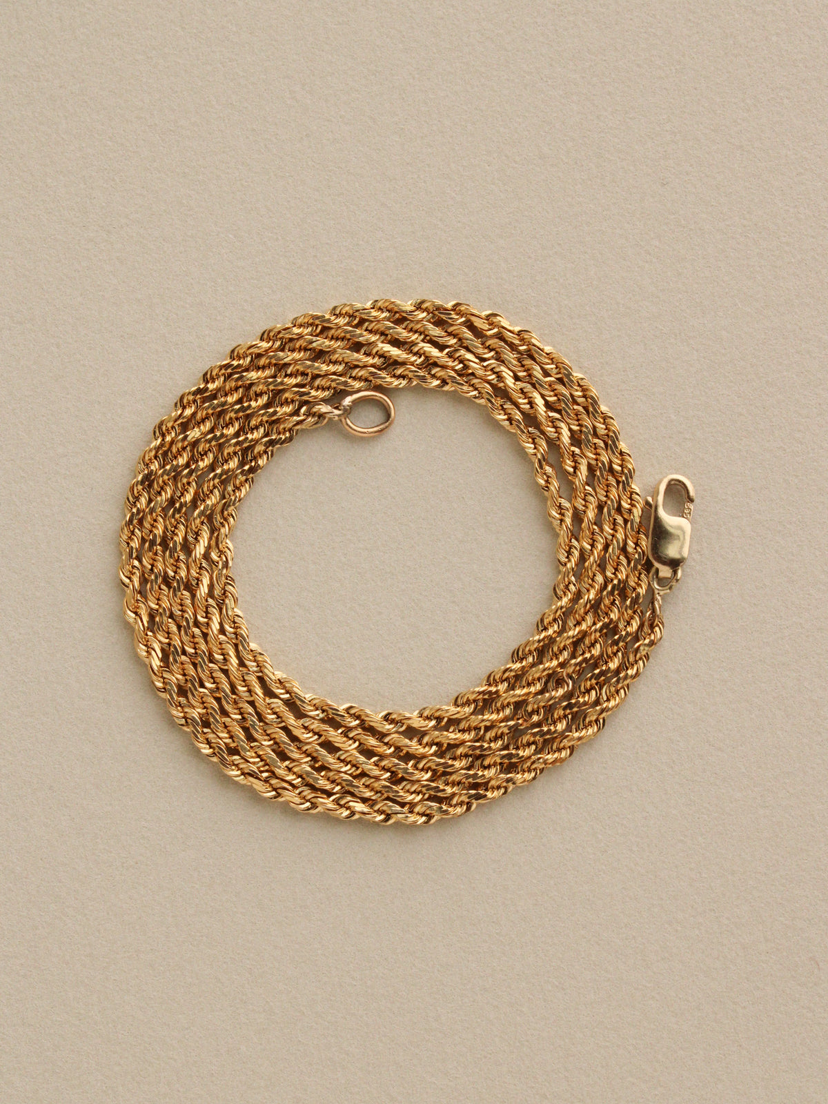 Rope Chain, 20", 14k