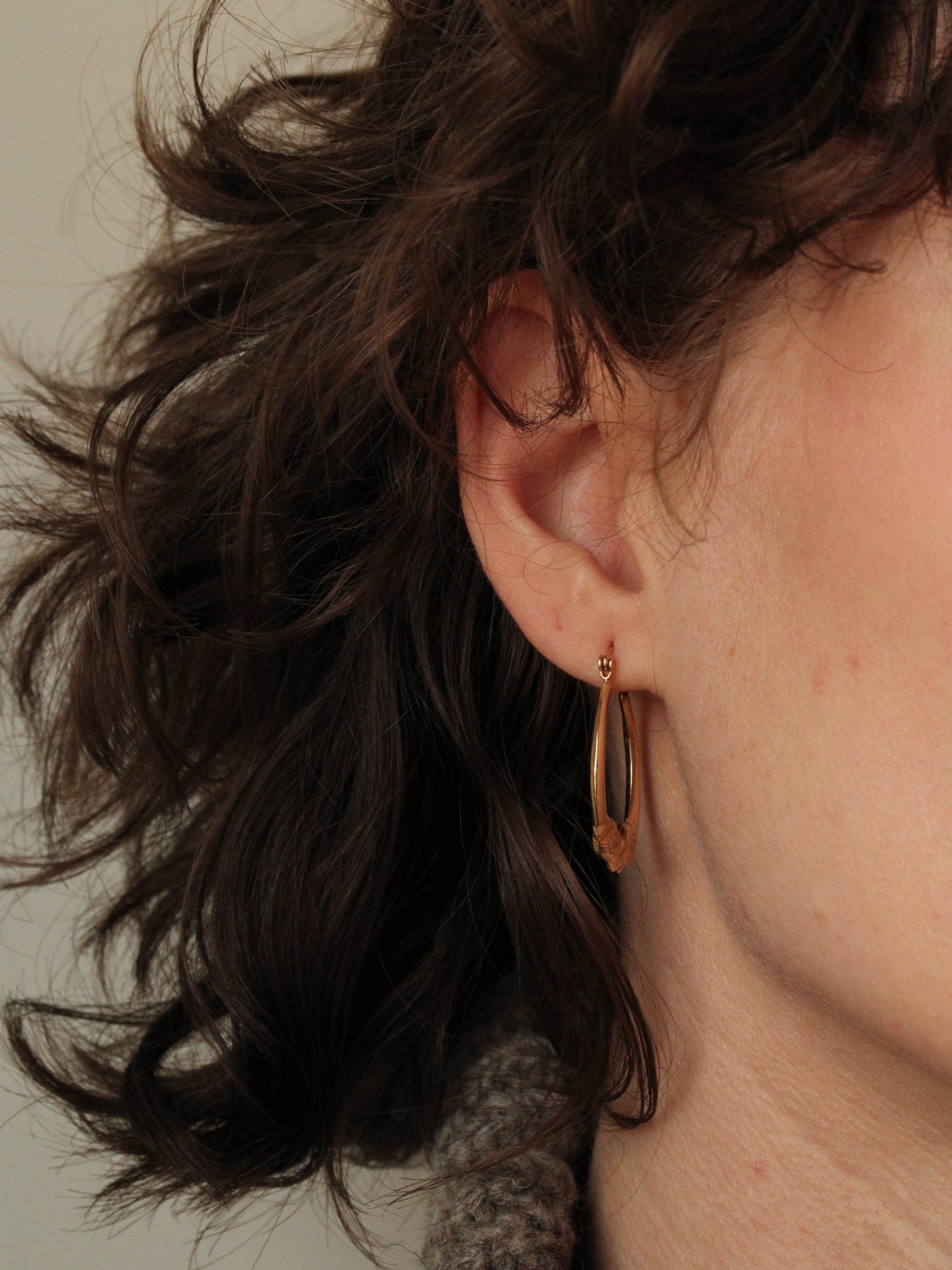 Rams Head Earrings, 14k