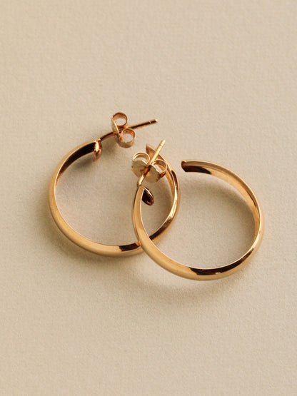 Midi Hoops, 14k