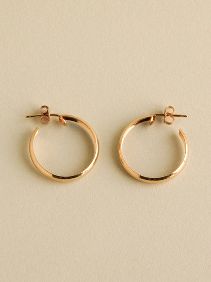 Midi Hoops, 14k