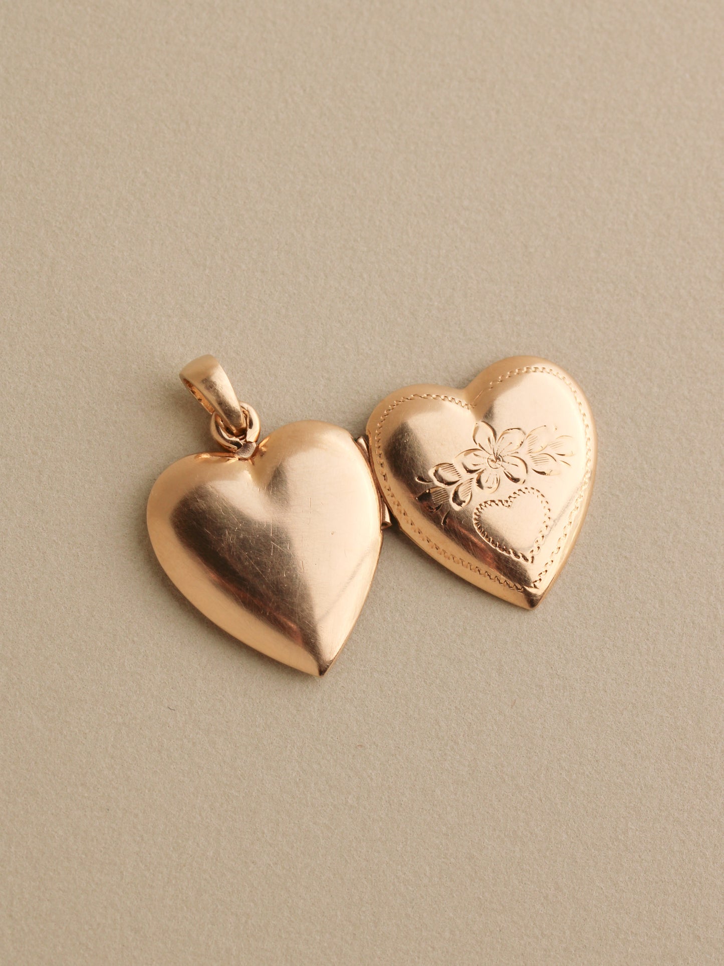 Large Heart Locket, 14k