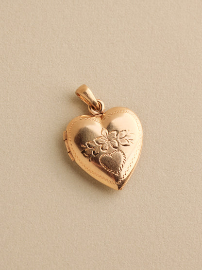 Large Heart Locket, 14k