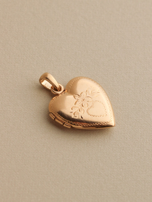 Large Heart Locket, 14k