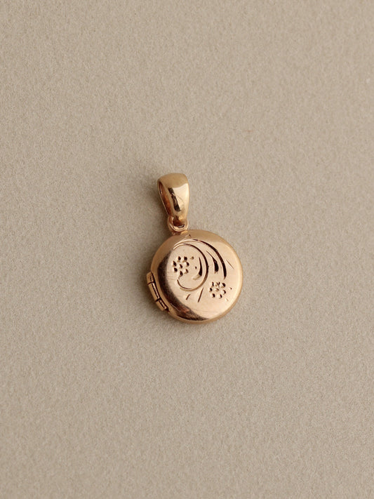 Round Locket, 14k