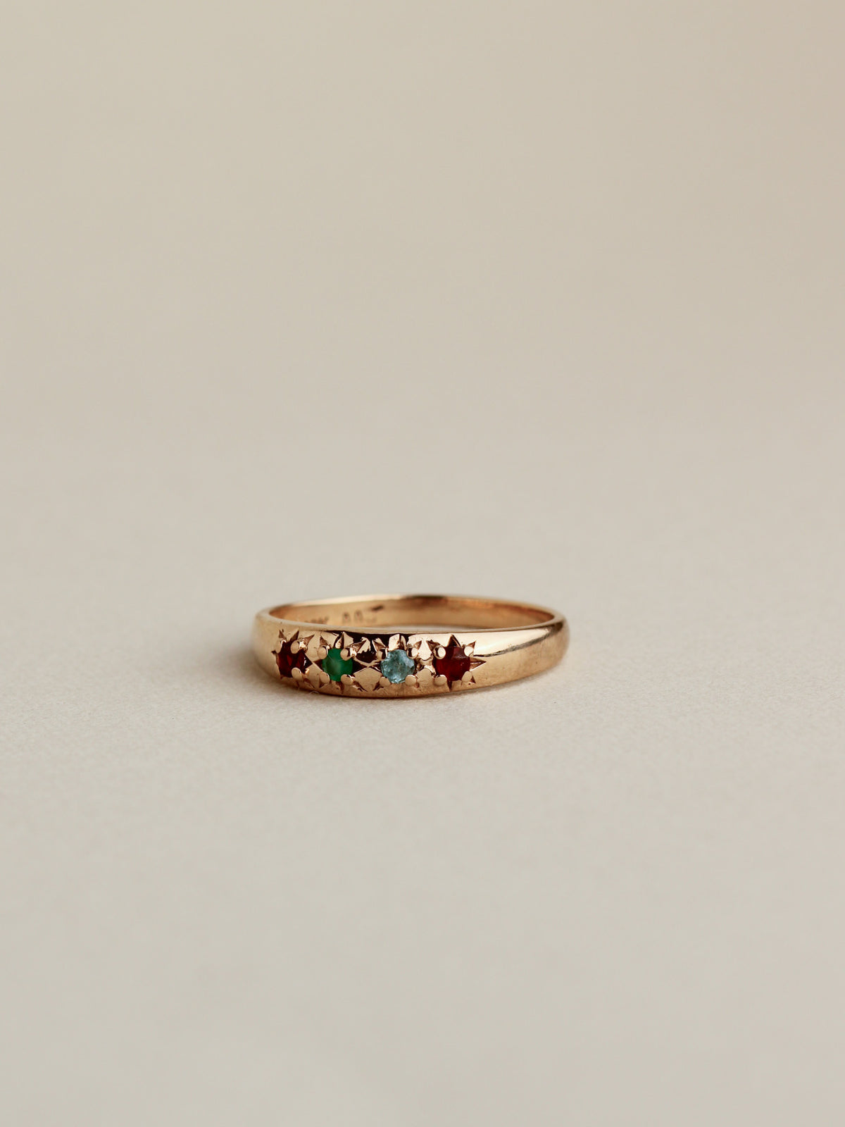 Gemstone Stacker Ring, 10k