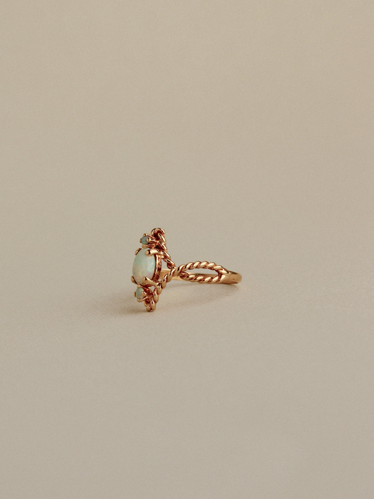 Twisted Opal Ring, 14k