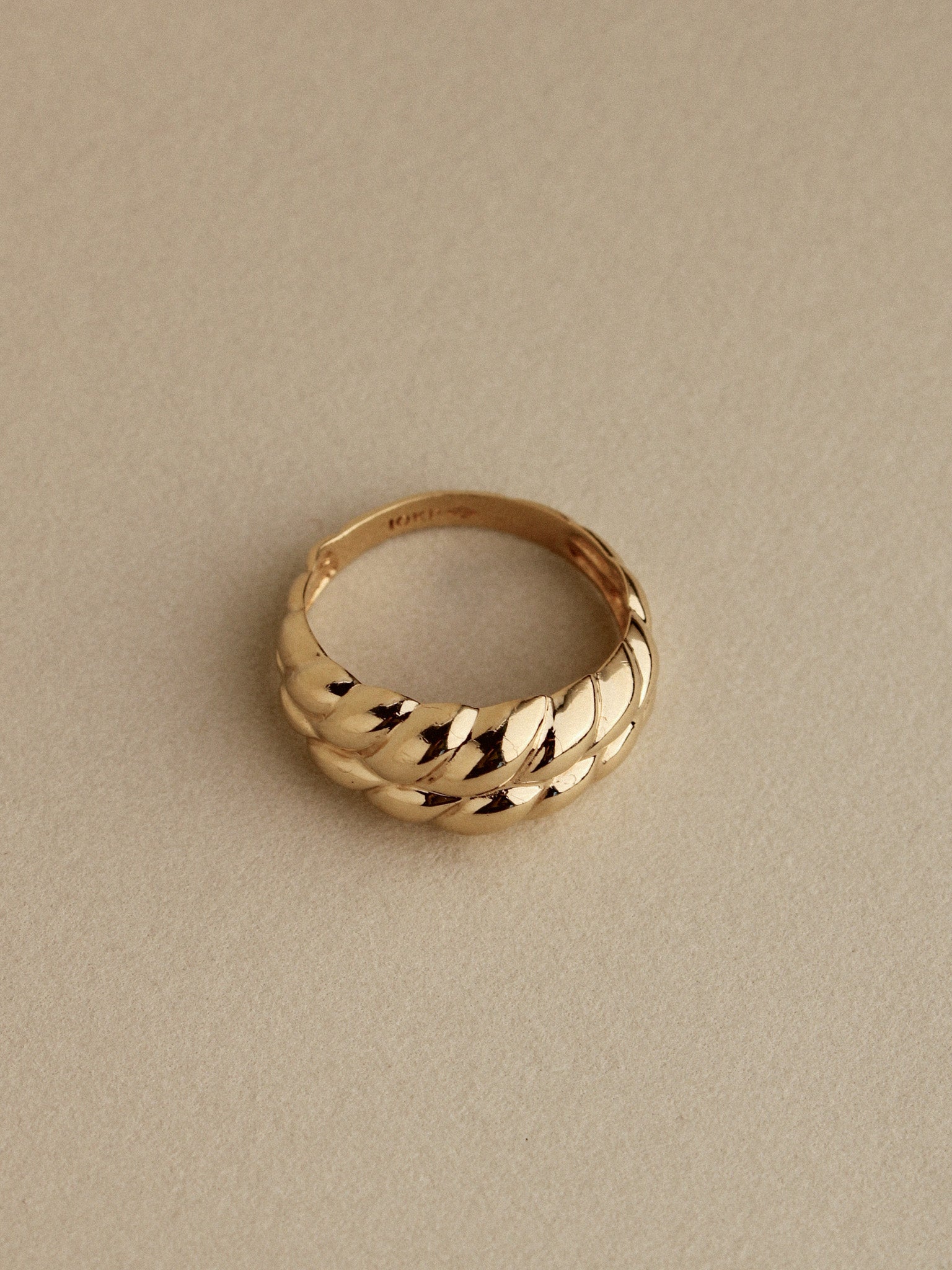 Croissant Dome Ring