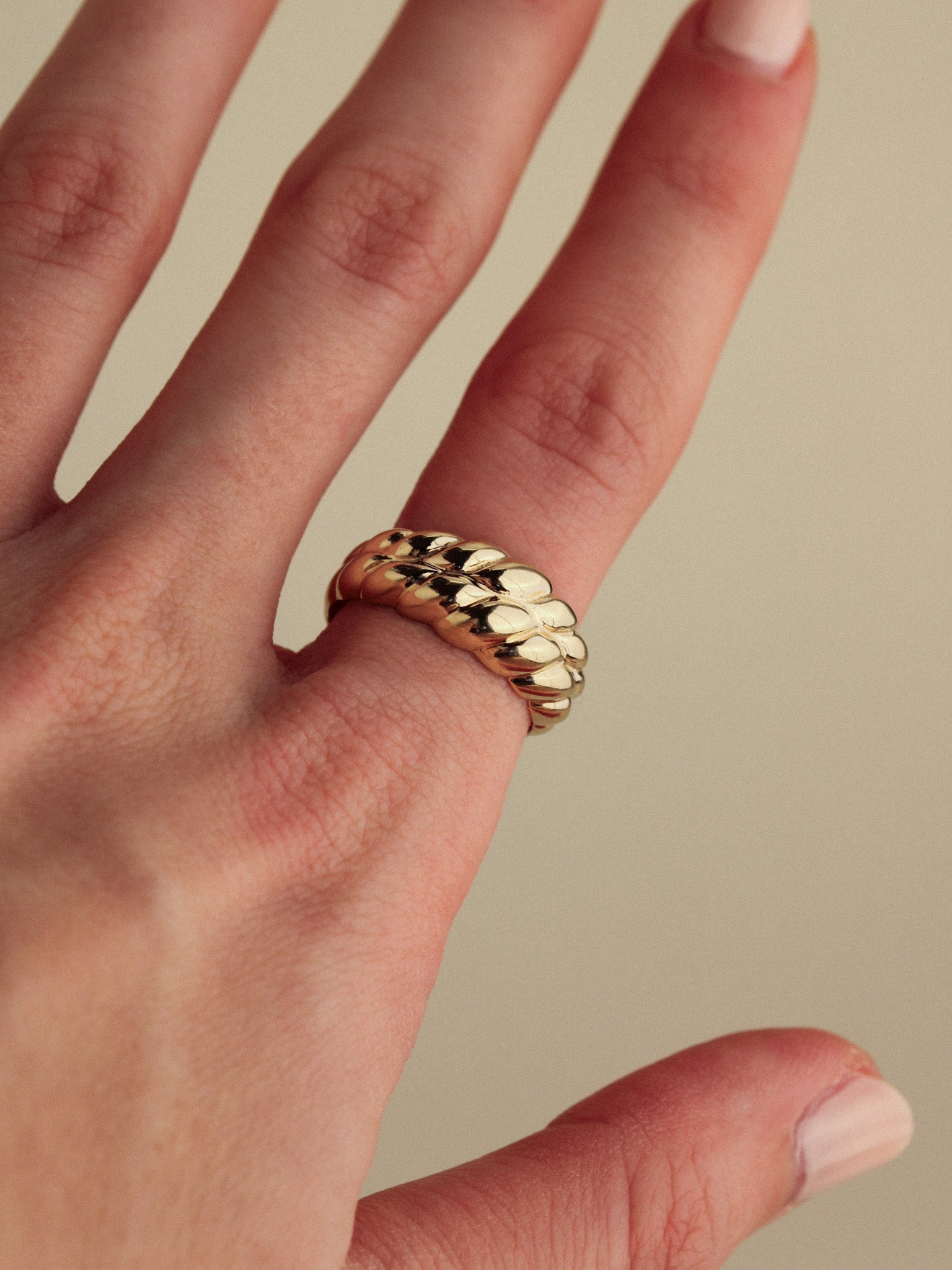 Croissant Dome Ring