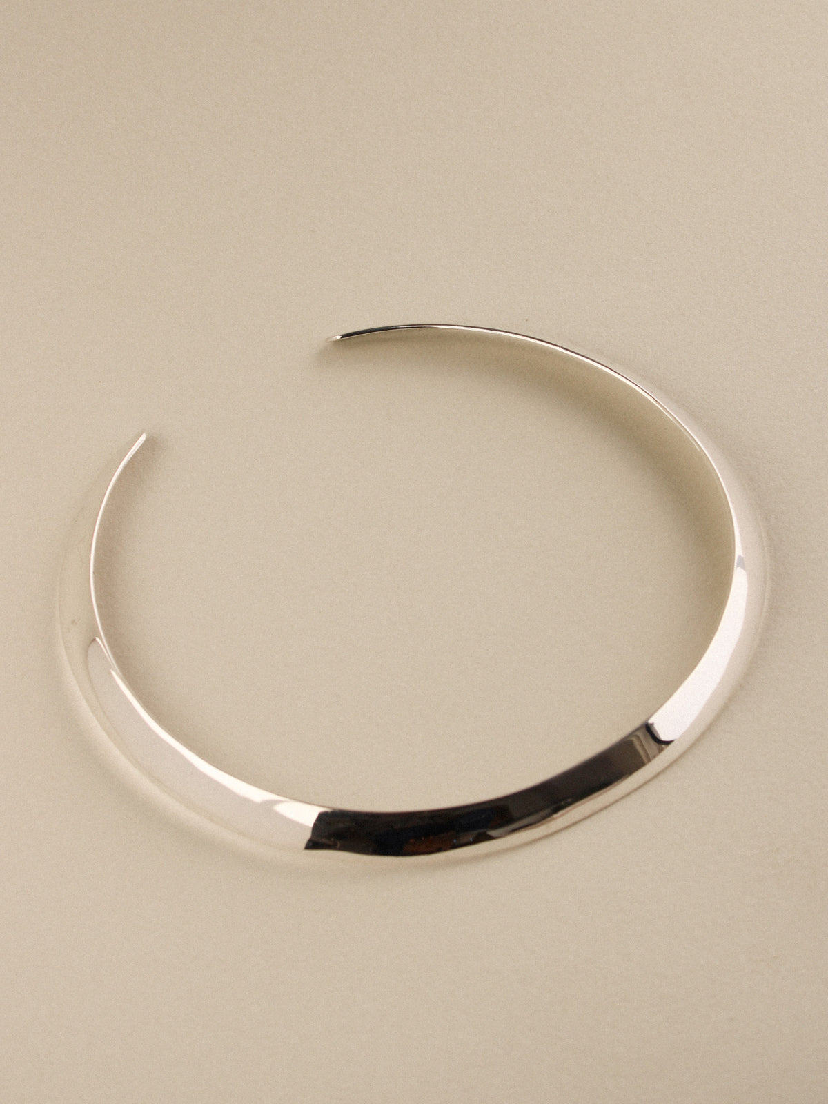 Wide Sterling Collar