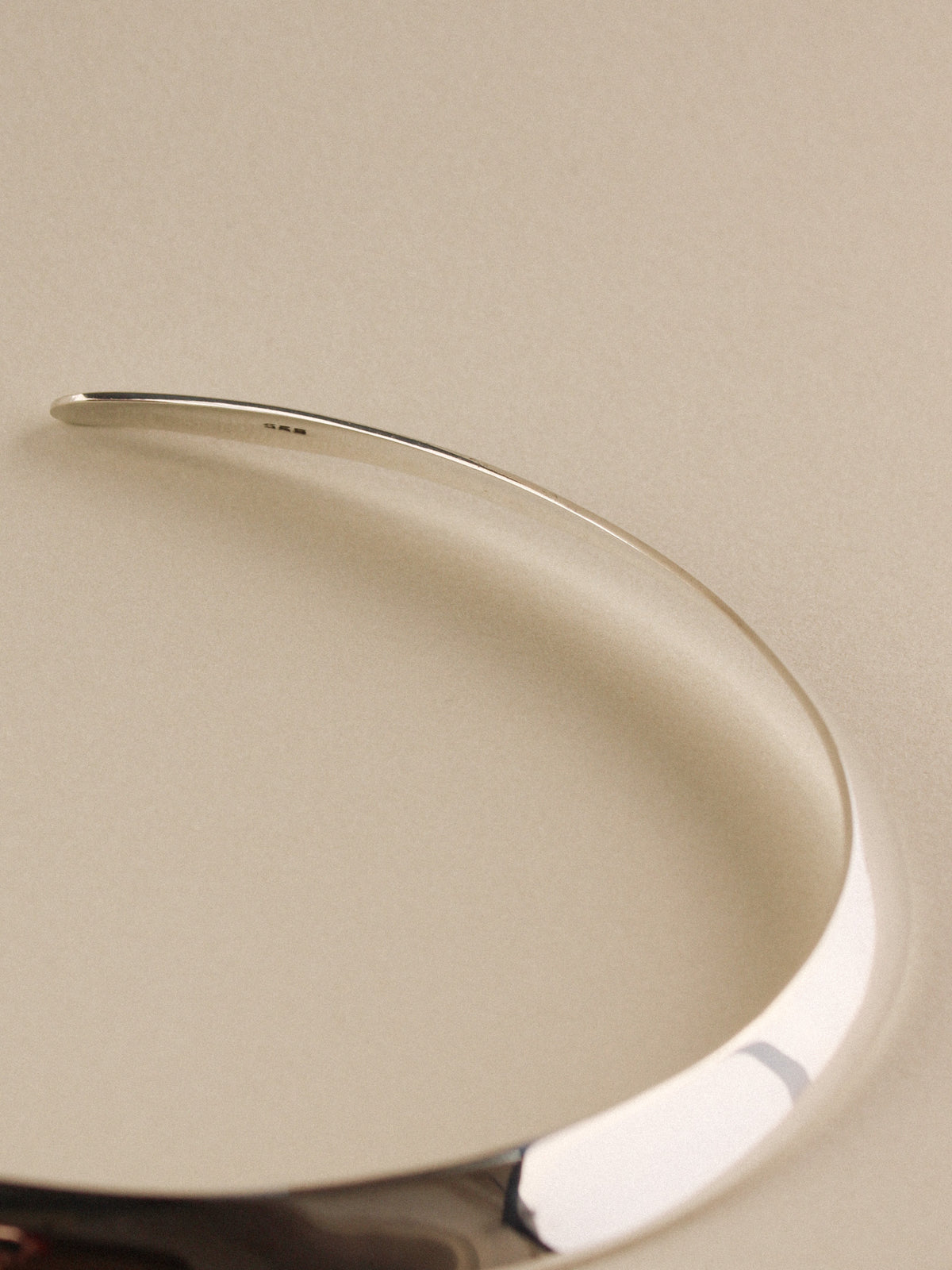 Wide Sterling Collar