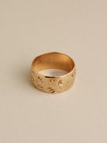 Floral Engraved Cigar Band, 10k