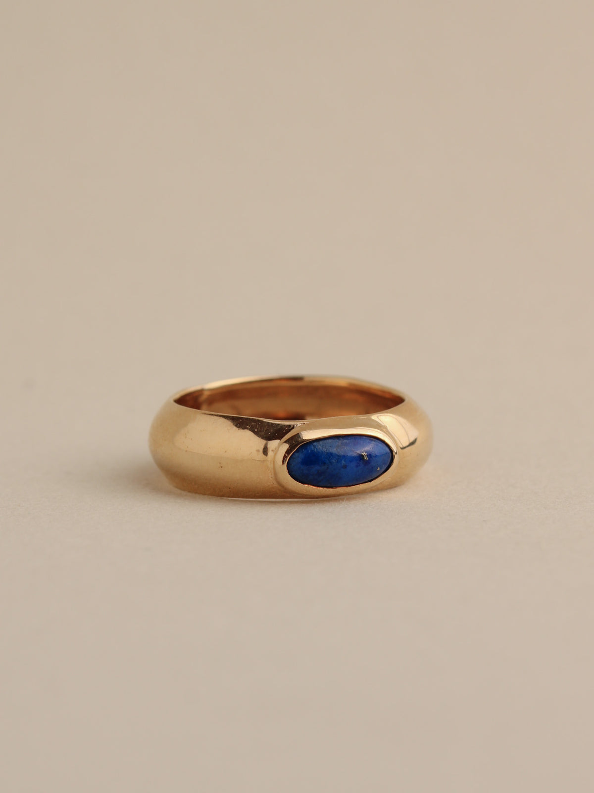 Lapis Lazuli Cabochon Ring, 14k
