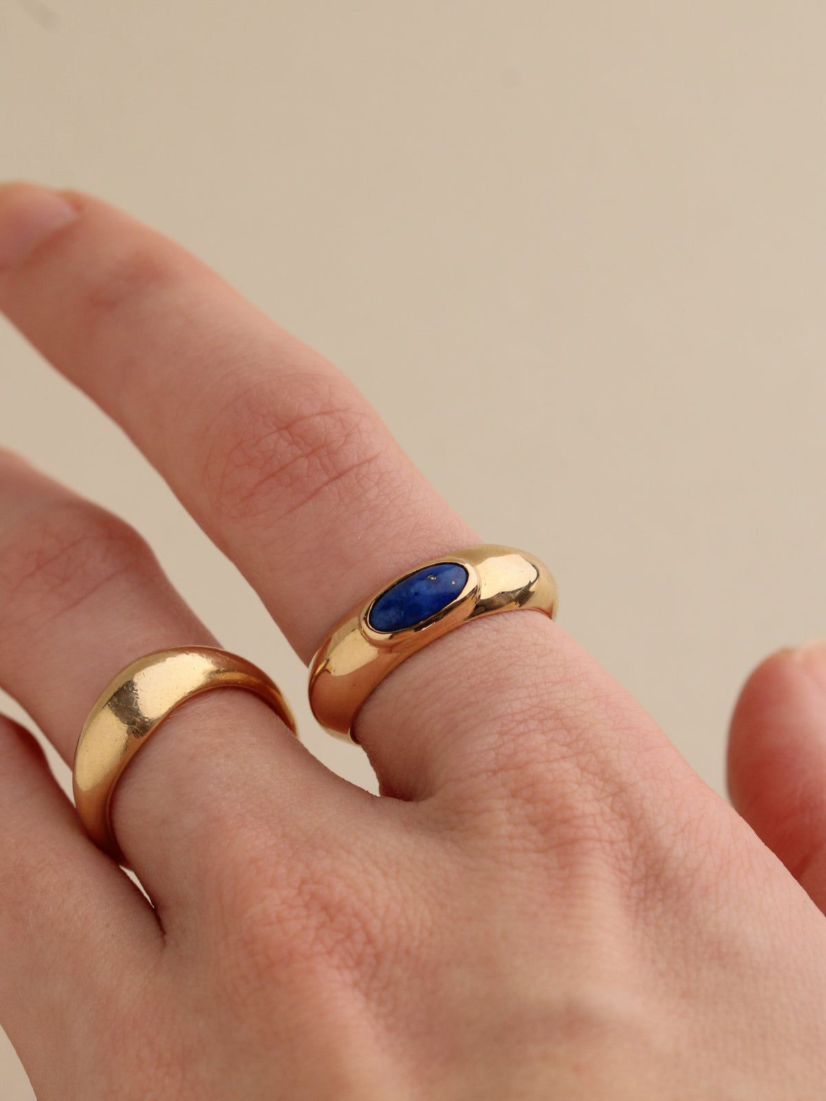 Lapis Lazuli Cabochon Ring, 14k