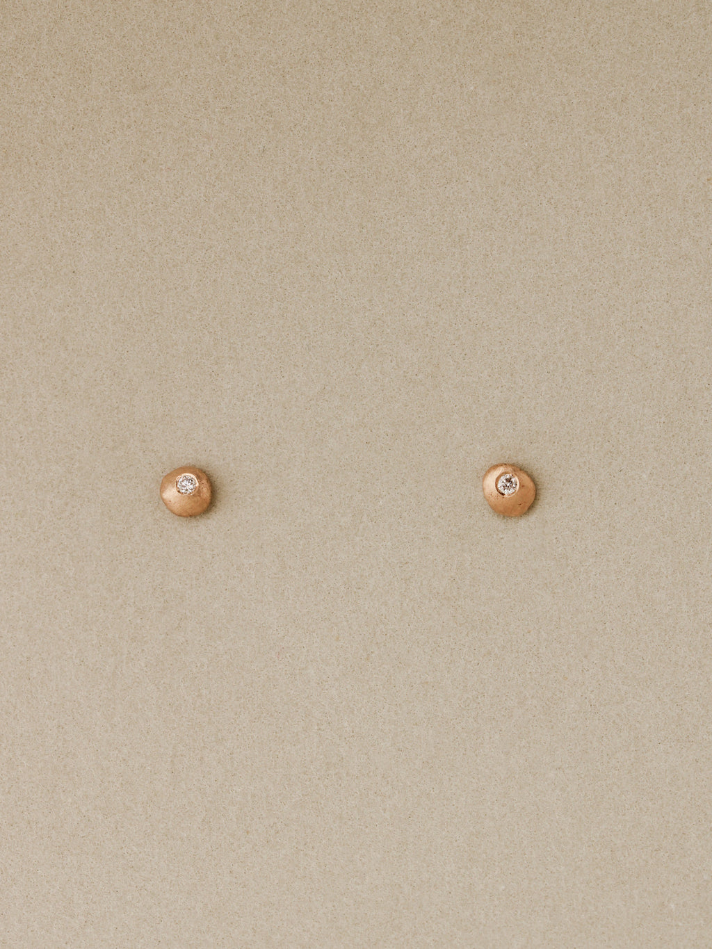 Diamond Pebble Studs