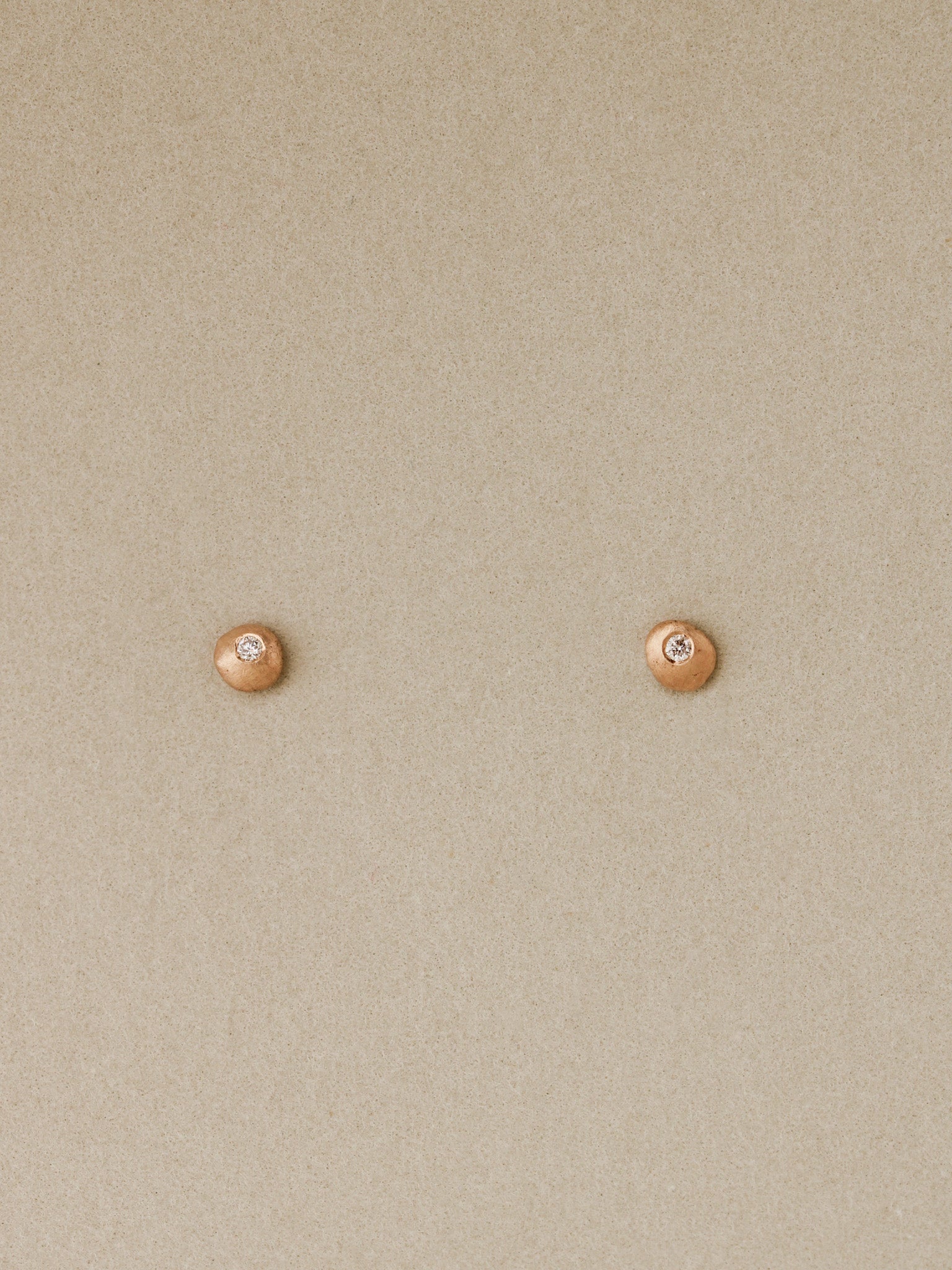 Diamond Pebble Studs