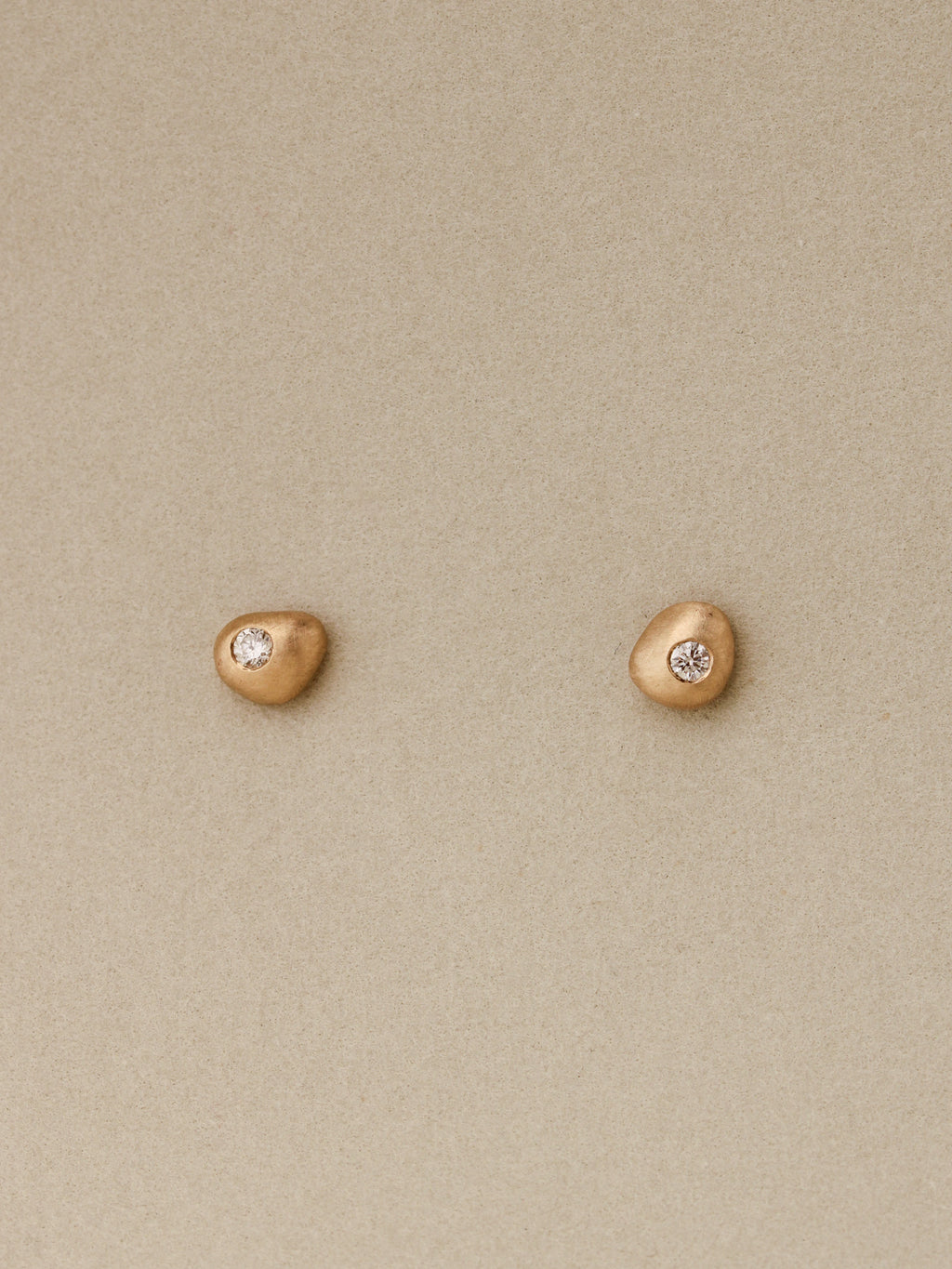 Diamond Pebble Studs