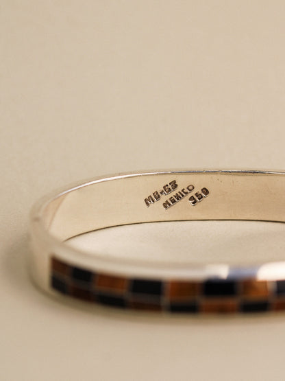 Mexican Silver Inlay Bracelet
