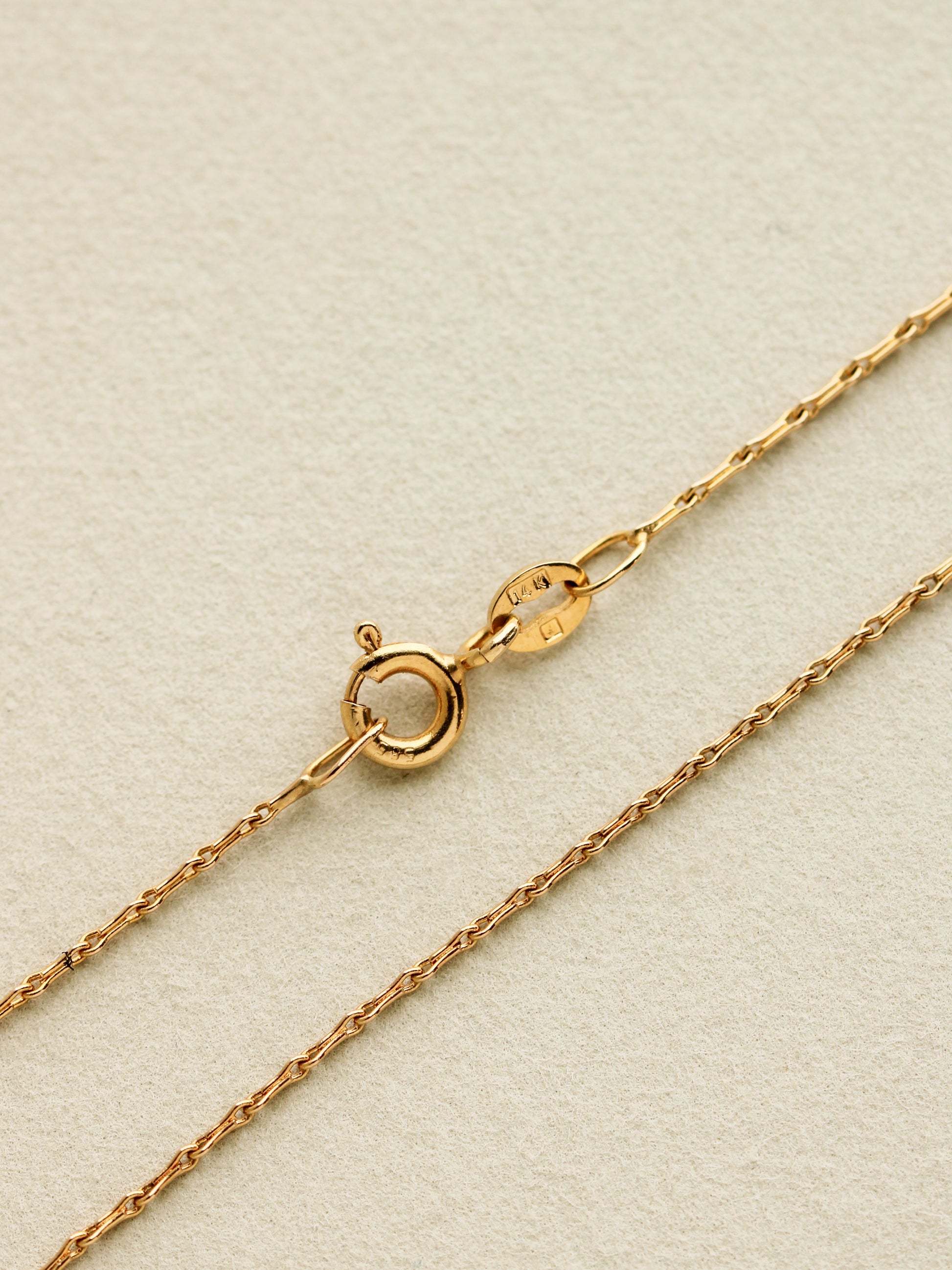 Barleycorn Chain, 16", 14k