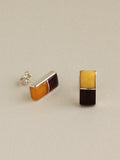 Baltic Amber Inlay Studs