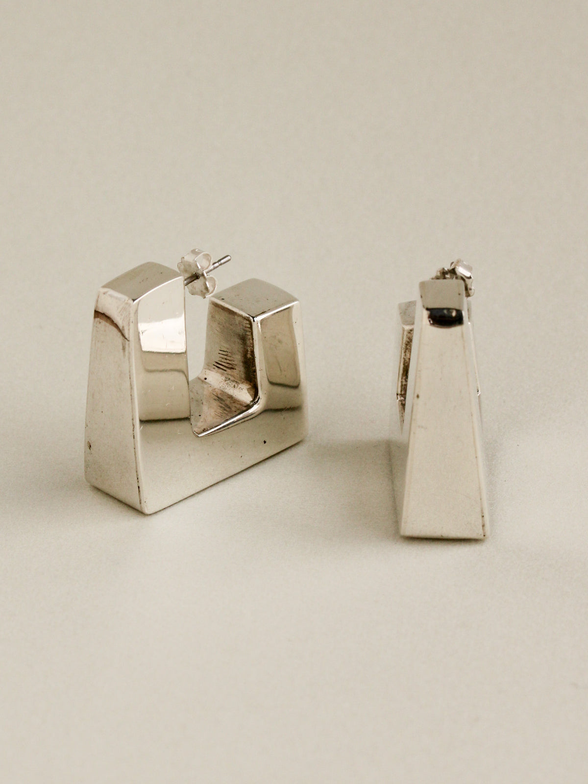 Cubist Hoop Earrings
