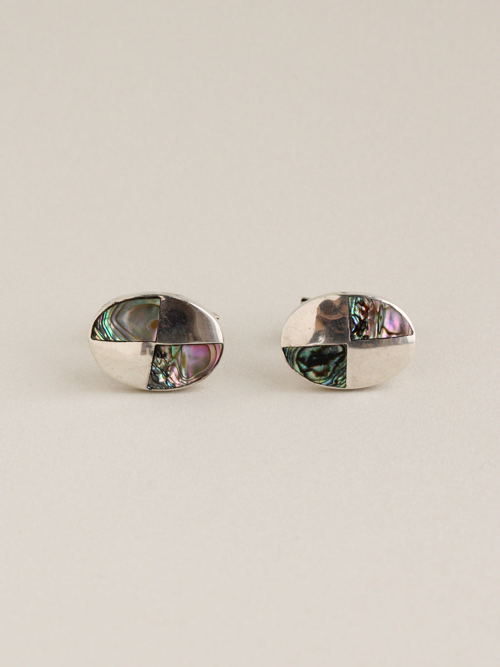 Abalone Pinwheel Inlay Cufflinks