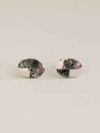 Abalone Pinwheel Inlay Cufflinks