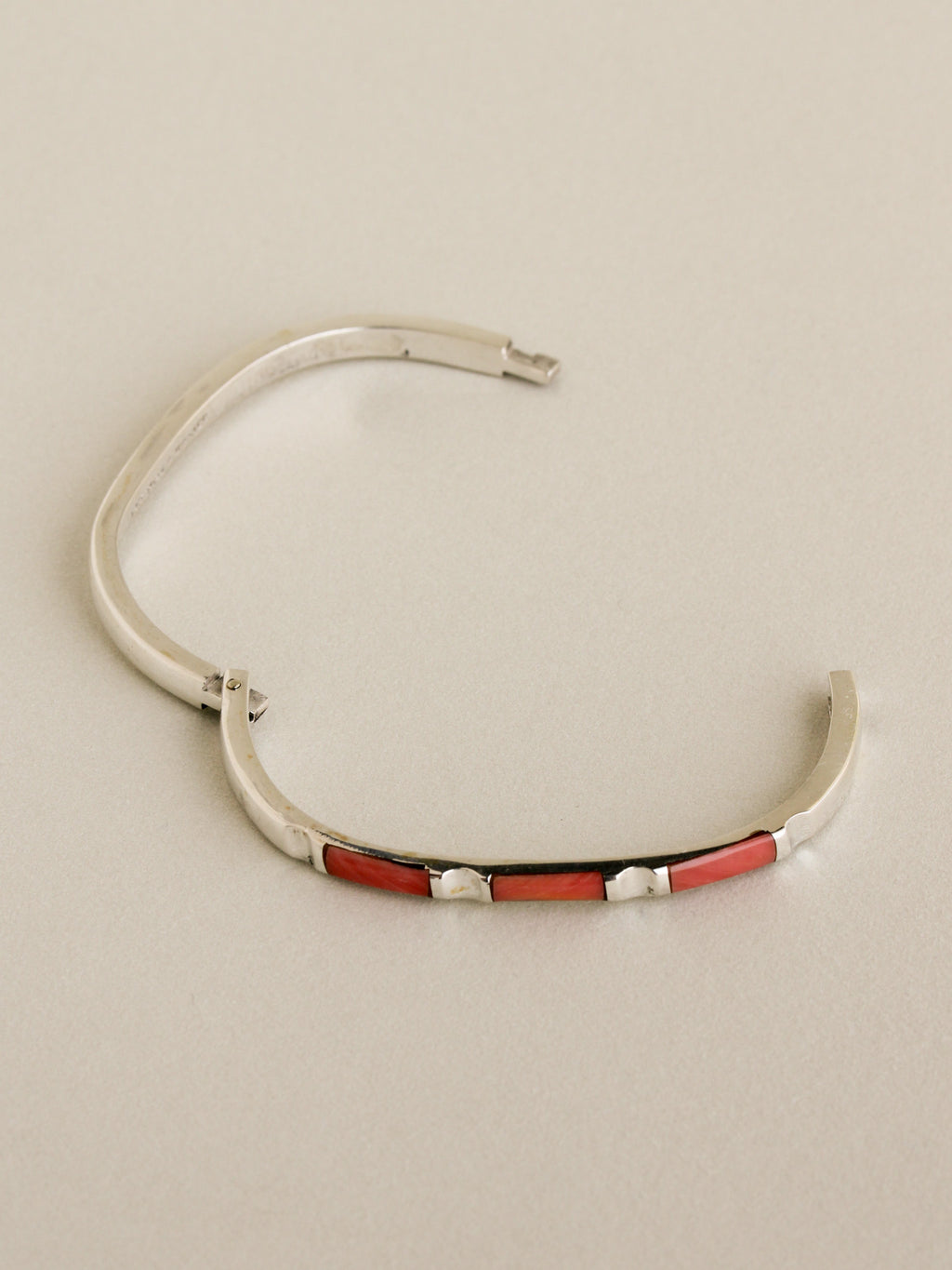 Coral Inlay Bangle