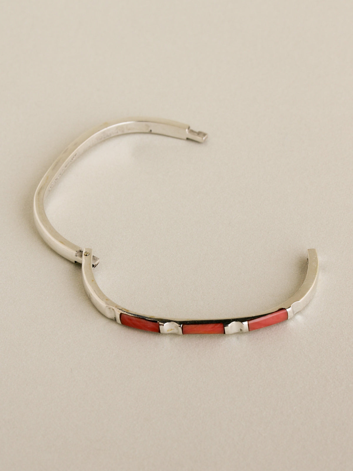 Coral Inlay Bangle