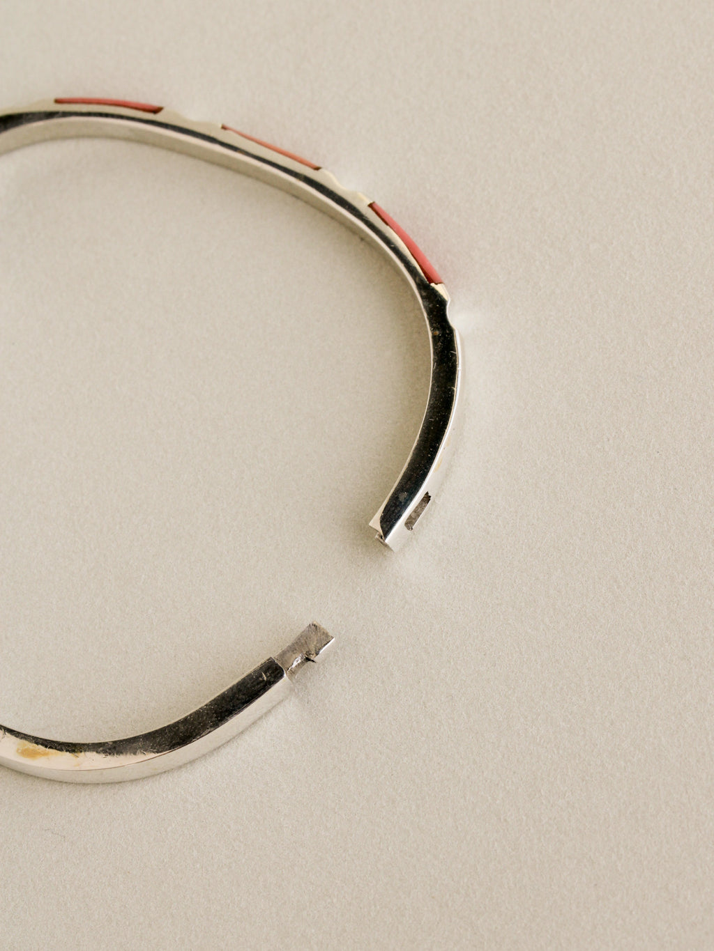 Coral Inlay Bangle