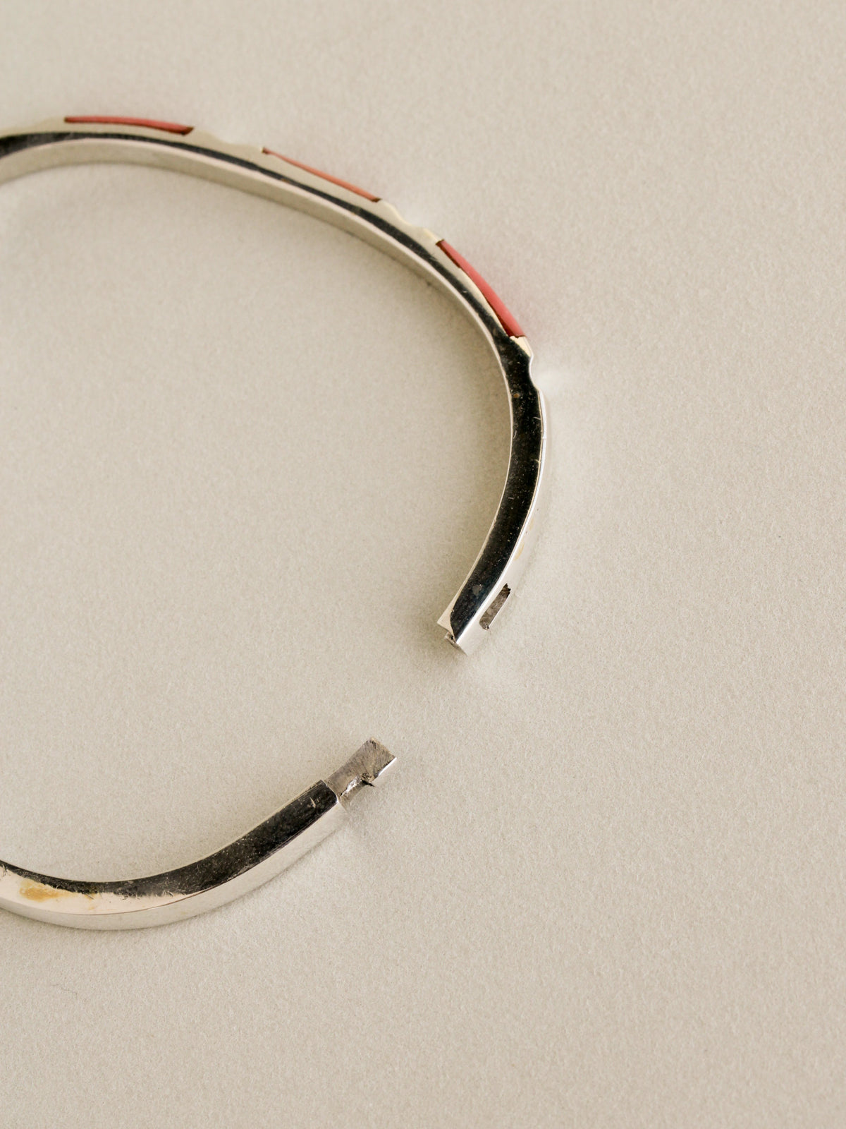 Coral Inlay Bangle