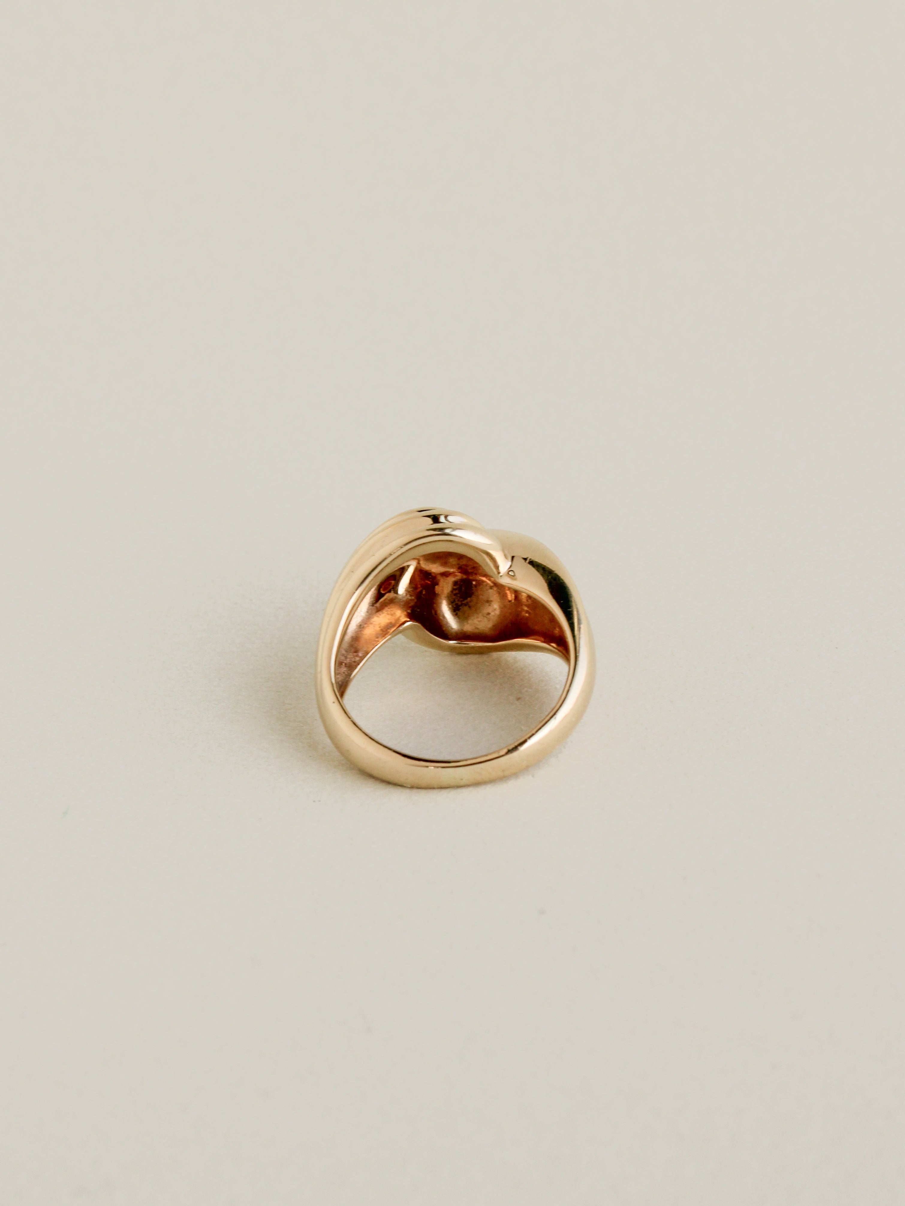 80's Ridged Dome Ring