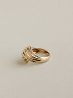 80's Ridged Dome Ring