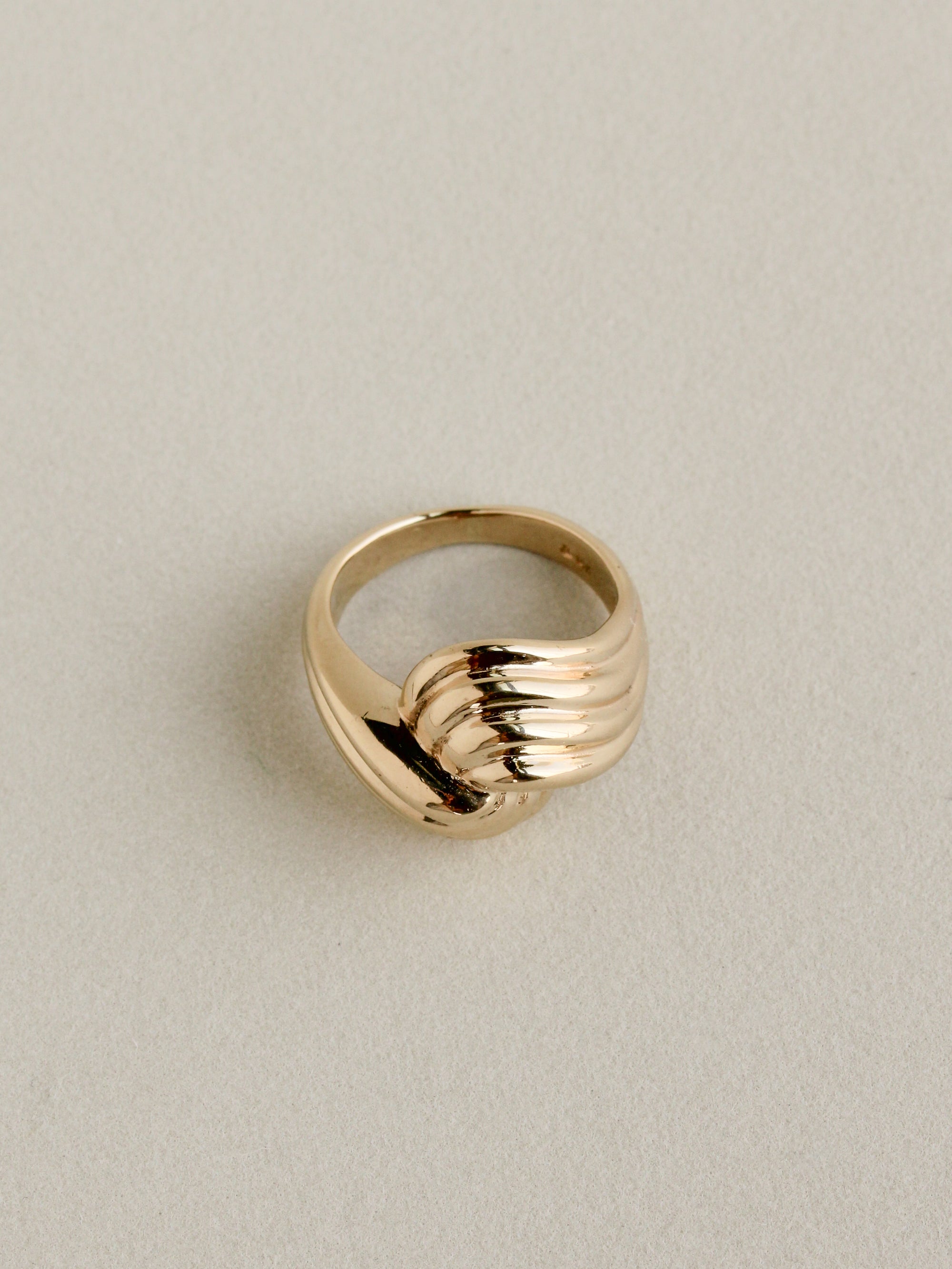 80's Ridged Dome Ring
