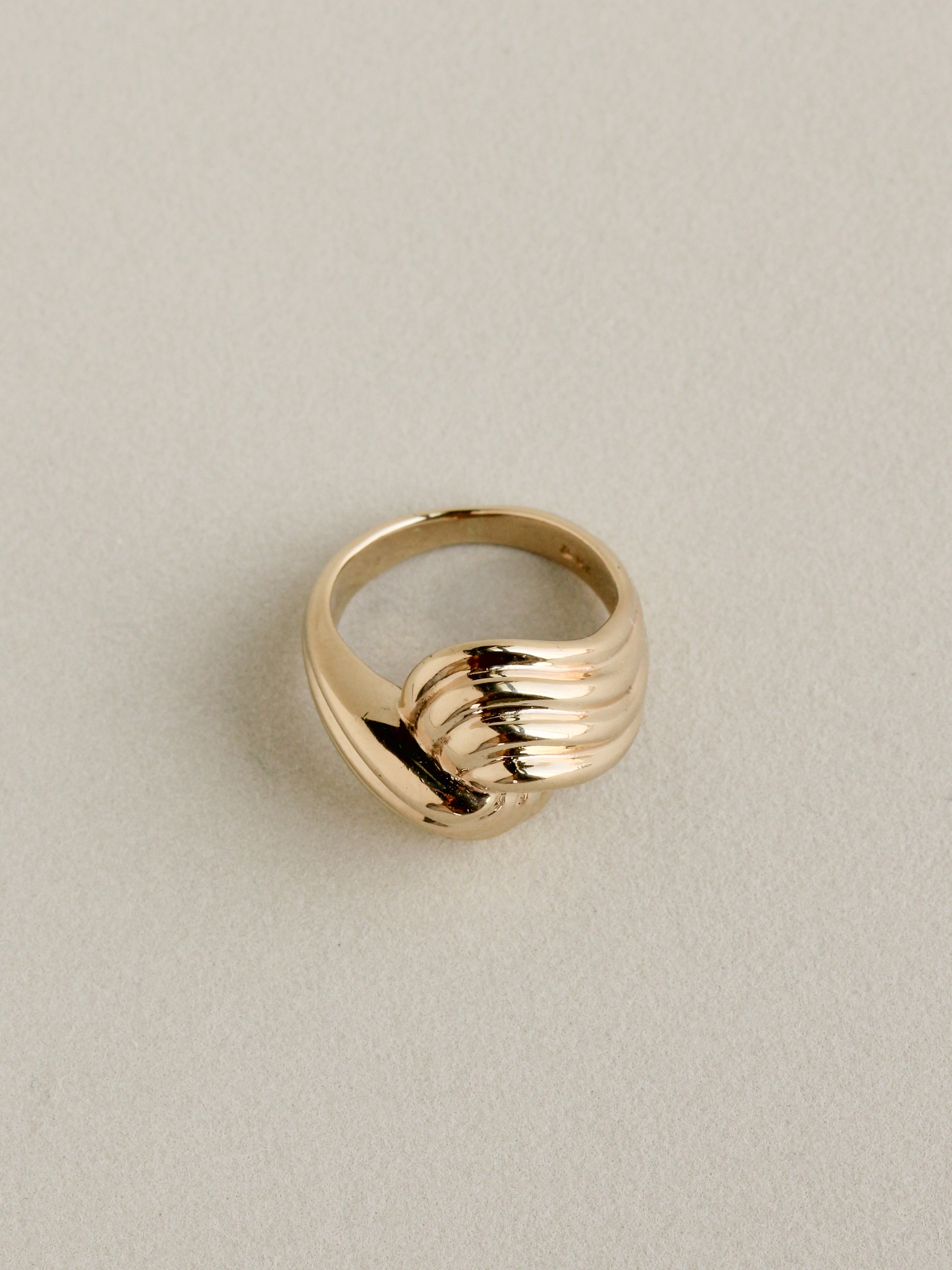 80's Ridged Dome Ring