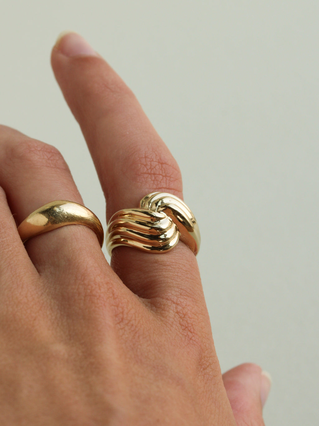 80's Ridged Dome Ring