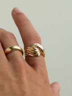 80's Ridged Dome Ring