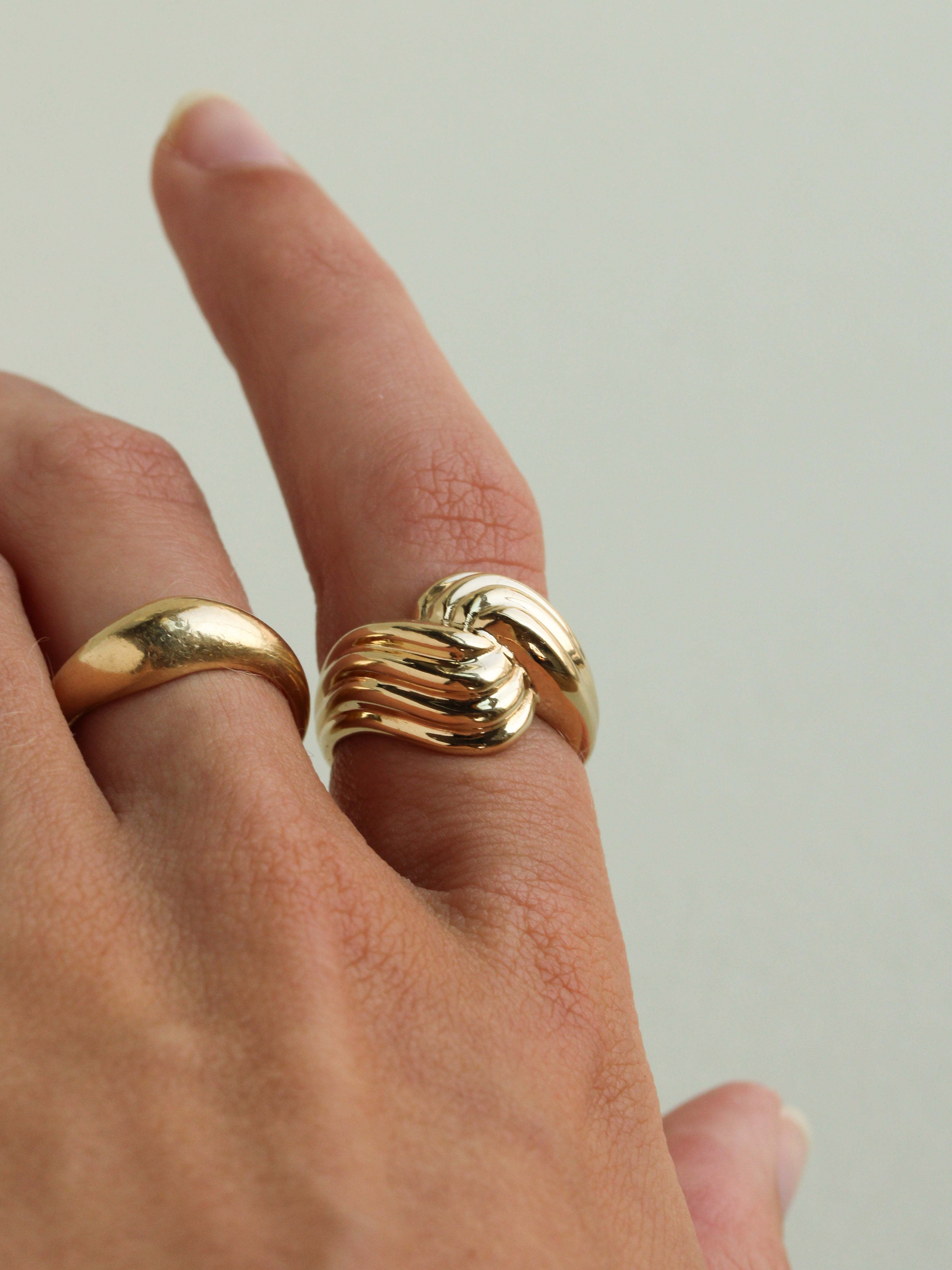 80's Ridged Dome Ring